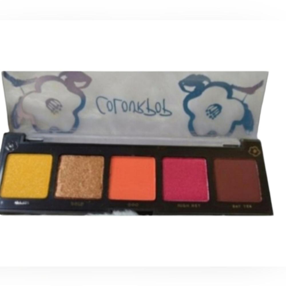 Colourpop 5-Eyeshadow Pressed Powder Palette-Make It Black-Bold High-Pigment NIB